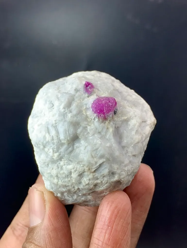 Beautiful Natural Pink Ruby Crystals On Matrix, Ruby Specimen, Raw Ruby, Rare Ruby, Ruby Gemstone, Minerals Specimen From Afghanistan - image 3