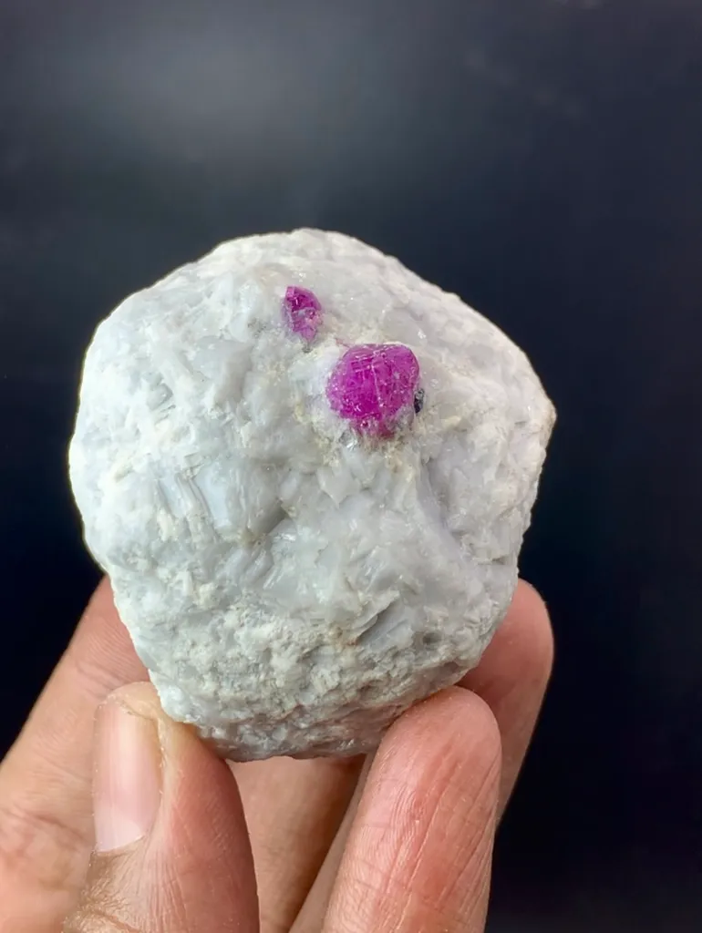 Beautiful Natural Pink Ruby Crystals On Matrix, Ruby Specimen, Raw Ruby, Rare Ruby, Ruby Gemstone, Minerals Specimen From Afghanistan - image 2