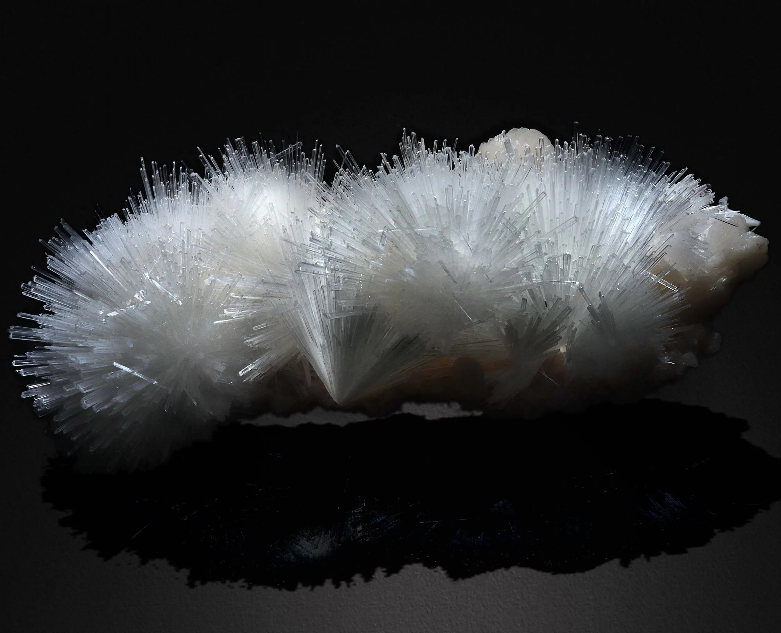 Beautiful Scolecite Spray Formation With Stilbite - image 6