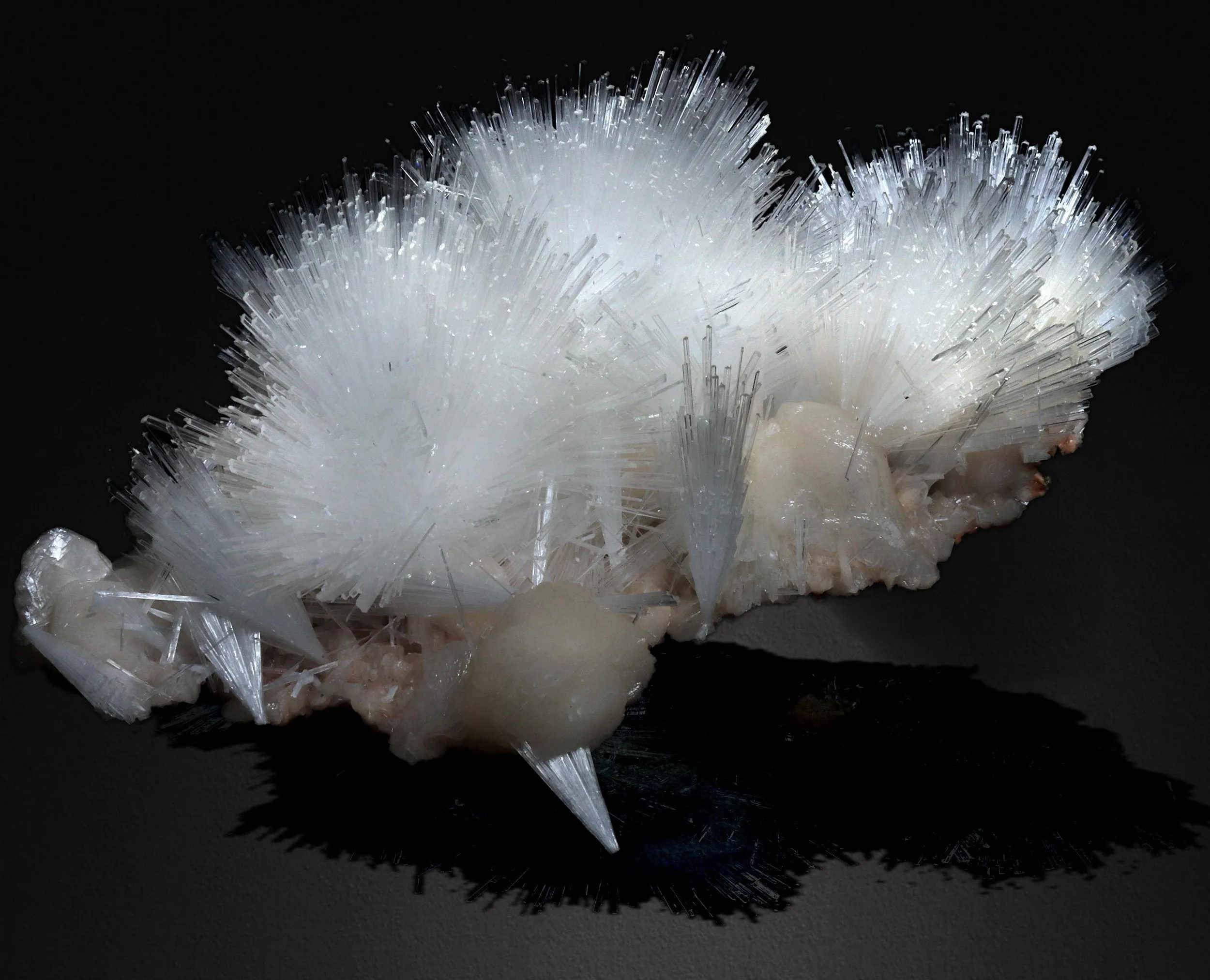 Beautiful Scolecite Spray Formation With Stilbite - image 4