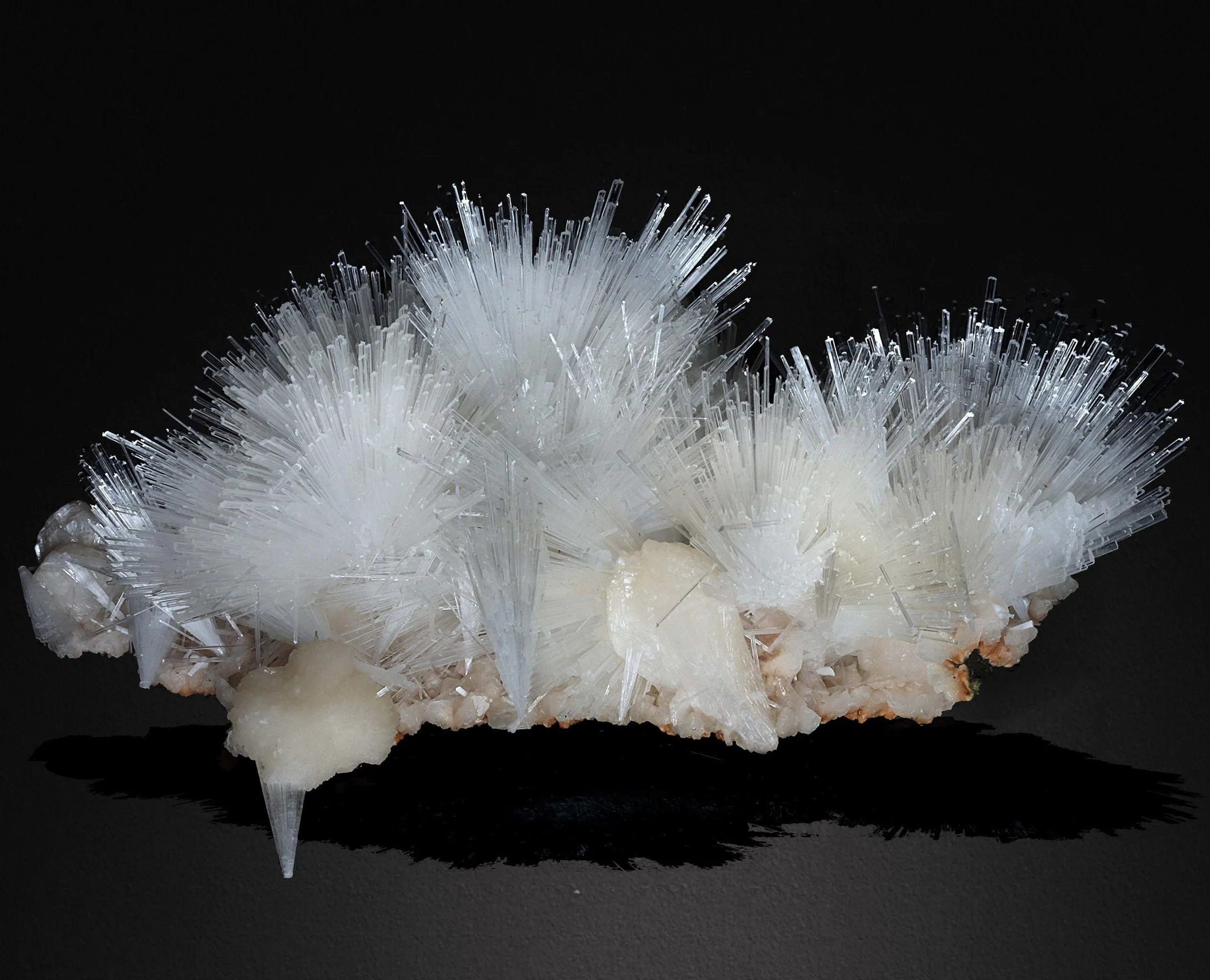 Beautiful Scolecite Spray Formation With Stilbite - image 2