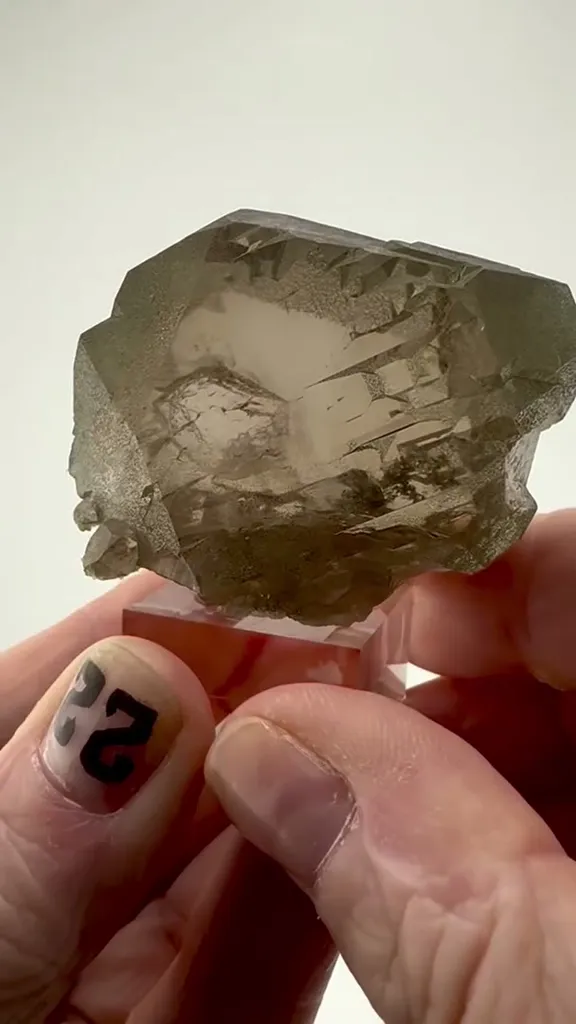 Behold the breathtaking beauty of Smoky Quartz Gwindel Cluster from Chamonix… image