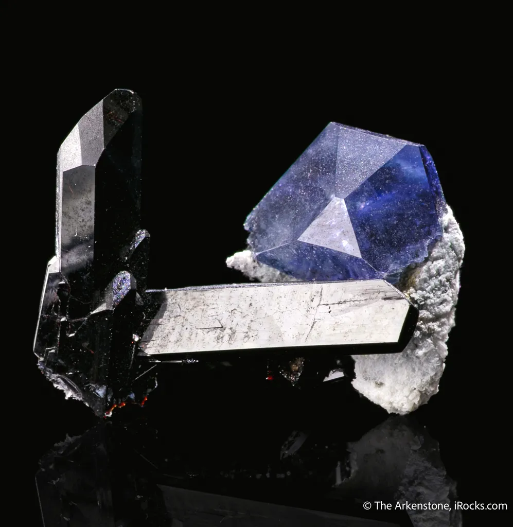 Benitoite and Neptunite image