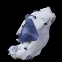 Benitoite and Neptunite on Natrolite - image 4