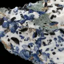 Benitoite and Neptunite with Natrolite - image 2