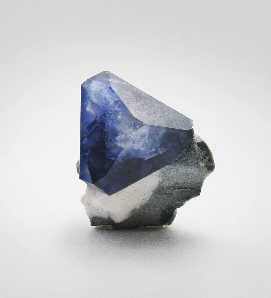 Benitoite from California State Gem Mine, California, USA image