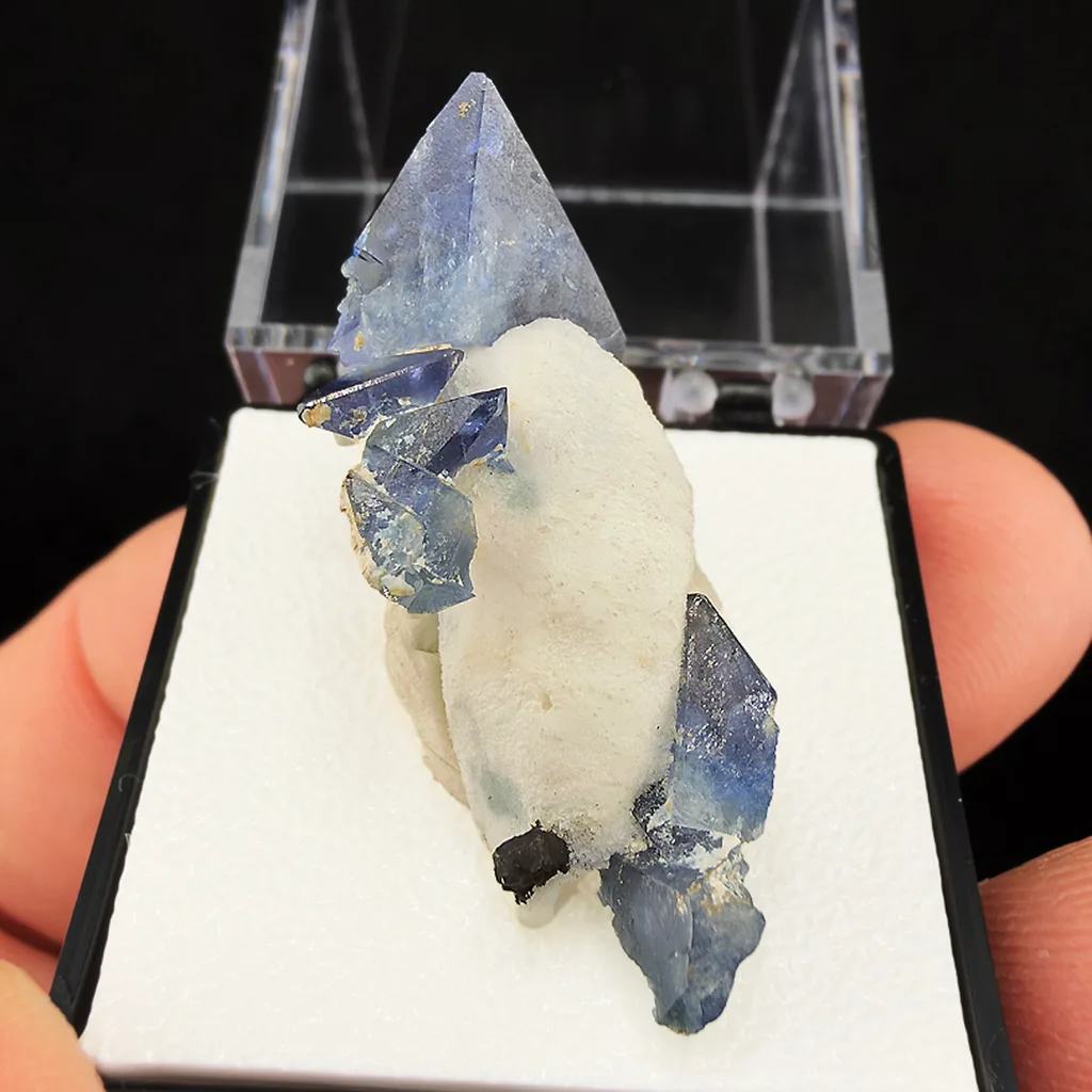 Benitoite from California State Gem Mine, California, USA image