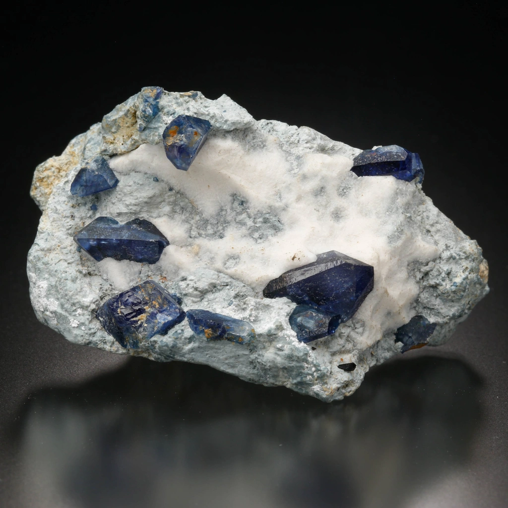 Benitoite from California State Gem Mine, California, USA image