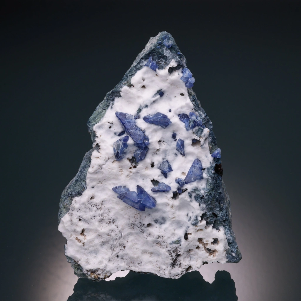 Benitoite from California State Gem Mine, California, USA image