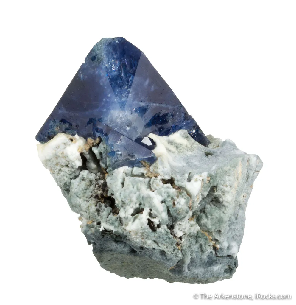 Benitoite (huge crystal on matrix) - image 2