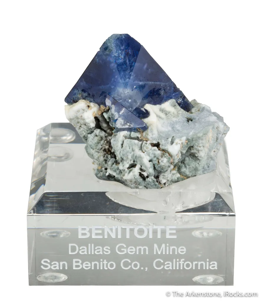 Benitoite (huge crystal on matrix) image