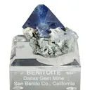Benitoite (huge crystal on matrix) - image 1