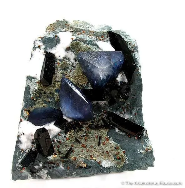 Benitoite, Neptunite and Joaquinite image