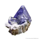 Benitoite on Natrolite - image 3