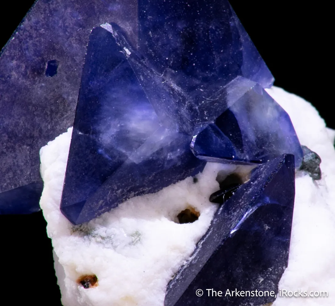 Benitoite on Natrolite - image 5