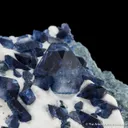 Benitoite on Natrolite - image 1