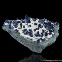 Benitoite on Natrolite - image 4
