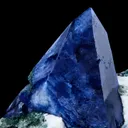 Benitoite on Natrolite - image 2