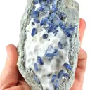 Benitoite on Natrolite - image 4