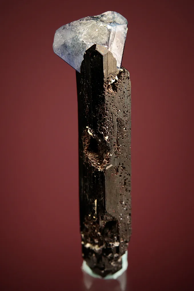 Benitoite on Neptunite - image 3