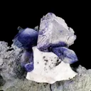 Benitoite with Natrolite - image 3