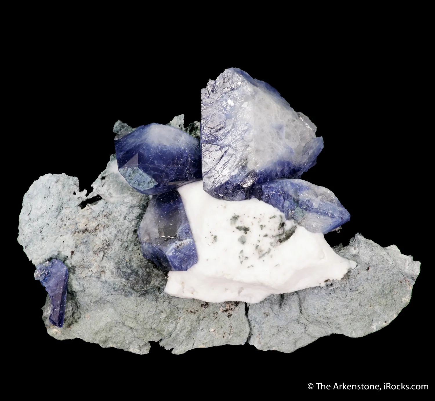 Benitoite with Natrolite - image 4