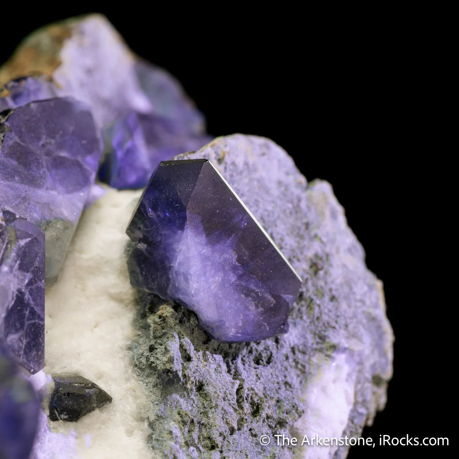 Benitoite with Natrolite - image 5