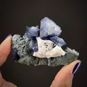 Benitoite with Natrolite - image 1