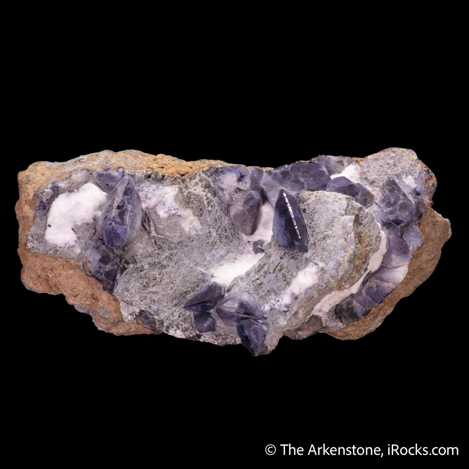 Benitoite with Natrolite - image 3