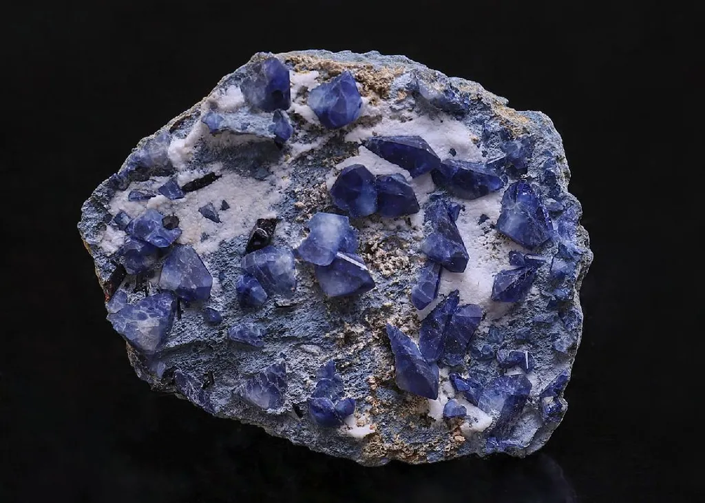 Benitoite with Neptunite image