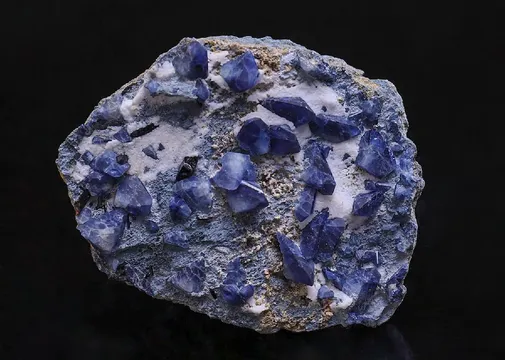 Benitoite with Neptunite