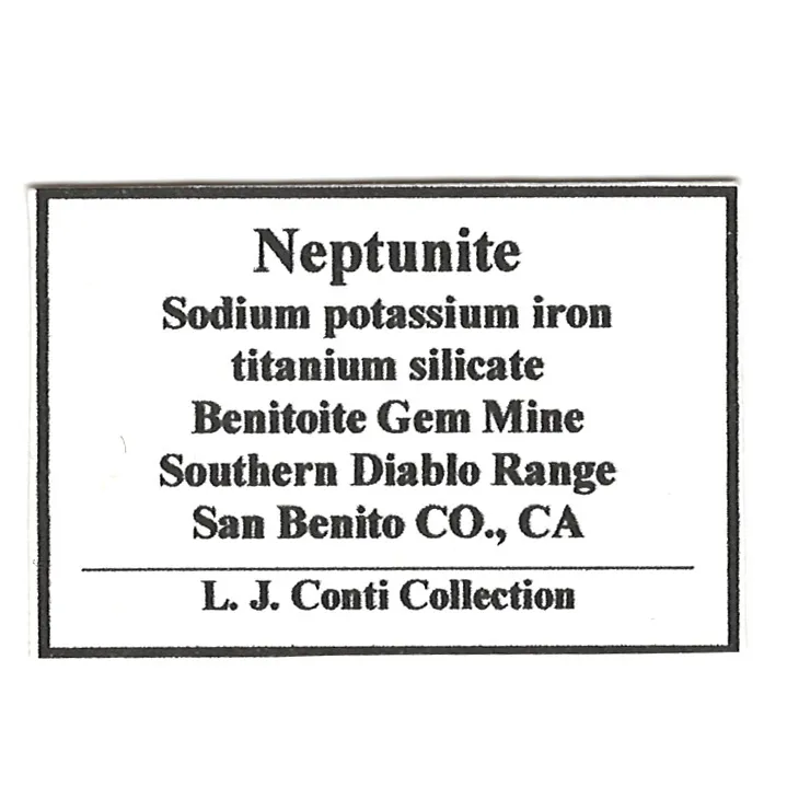 Benitoite with Neptunite - image 6