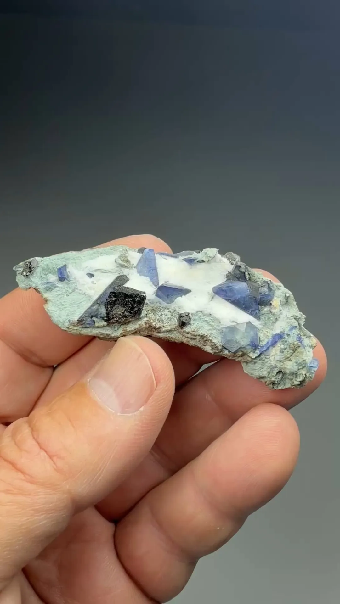 Benitoite with Neptunite - image 2