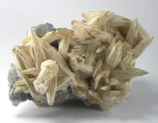 Benstonite, Calcite, Fluorite image
