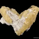 Benstonite on Alstonite ps. After Calcite - image 1