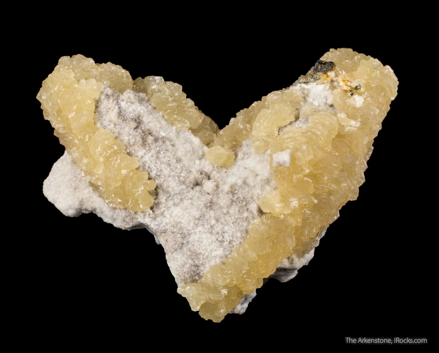 Benstonite on Alstonite ps. After Calcite - image 1