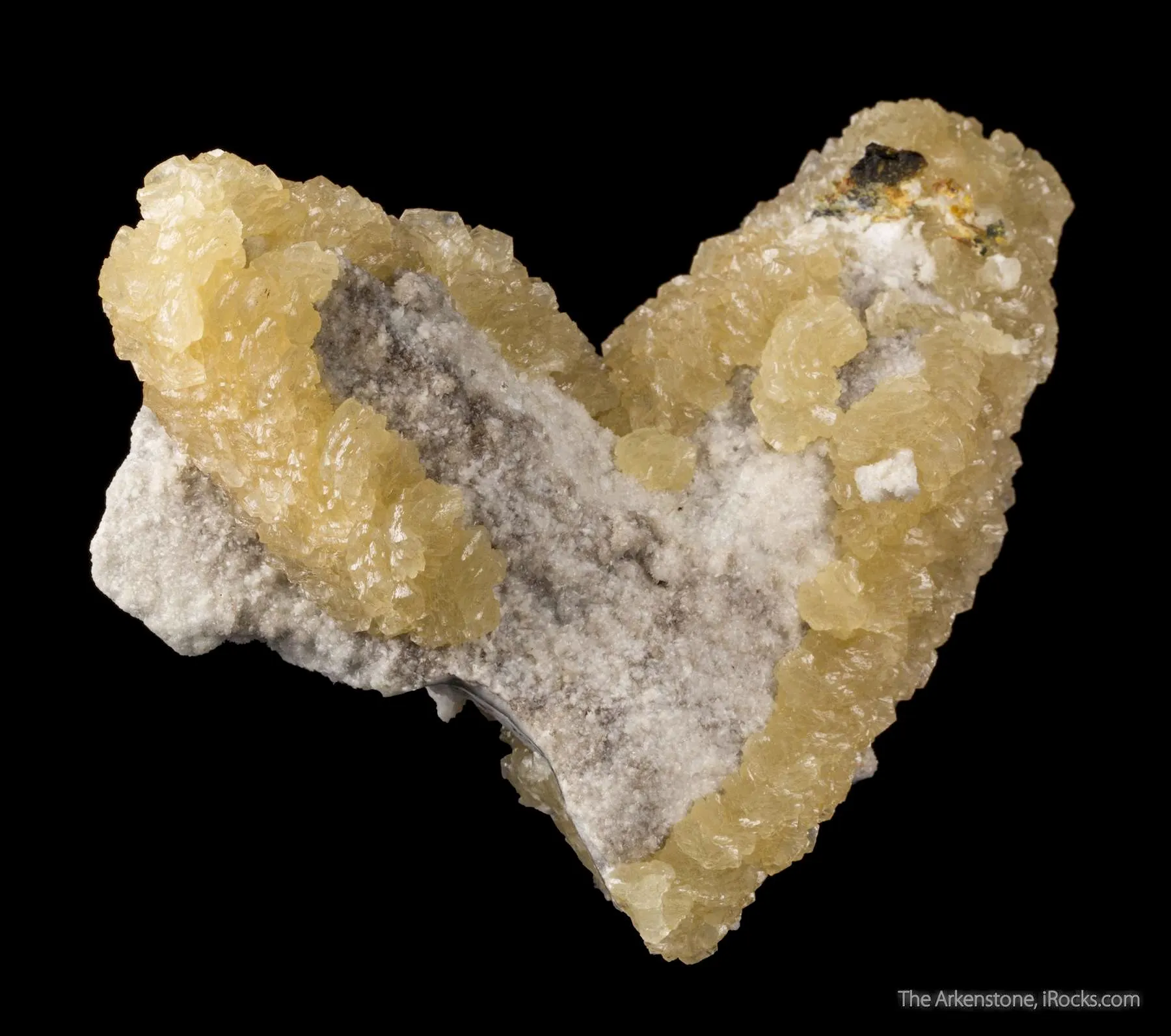 Benstonite on Alstonite ps. After Calcite - image 3