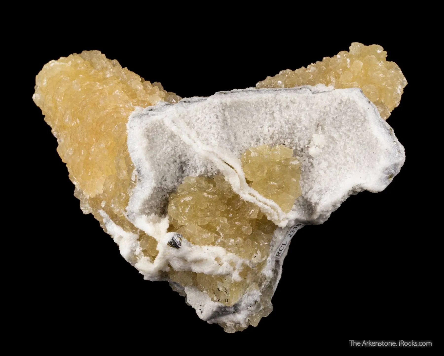 Benstonite on Alstonite ps. After Calcite - image 3