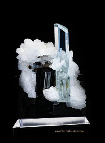 Beryl Aquamarine - Orthoclase - Tourmaline Schorlite - image 4