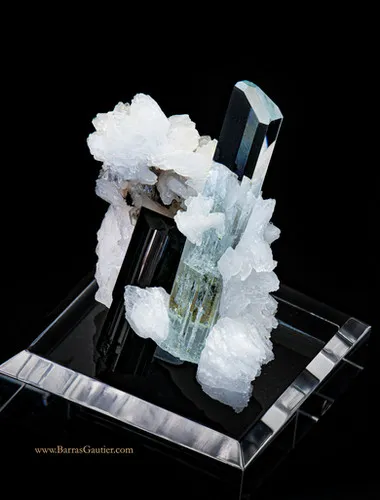 Beryl Aquamarine - Orthoclase - Tourmaline Schorlite - image 5