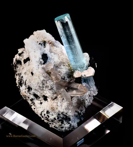 Beryl Aquamarine - Quartz - Muscovite - image 4