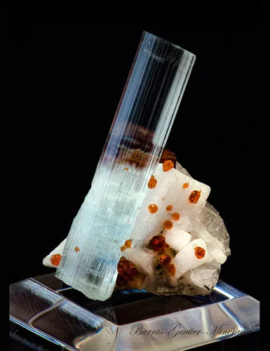 Beryl Aquamarine - Spéssartite Garnet - image 3