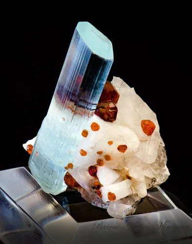 Beryl Aquamarine - Spéssartite Garnet - image 4