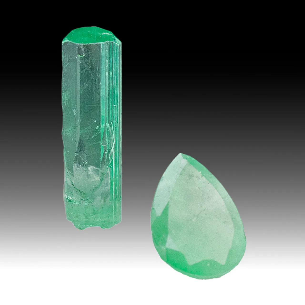 Beryl (rough and cut) - image 1