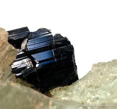 Beryl (Unusual Scepterd Form) With Schorl - image 3