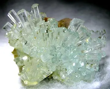 Beryl (Var: Aquamarine), Calcite image