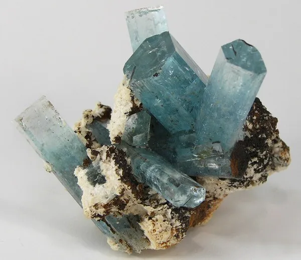 Beryl (Var: Aquamarine), Feldspar Group image