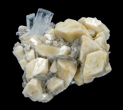 Beryl (Var: Aquamarine), Feldspar Group, Muscovite image