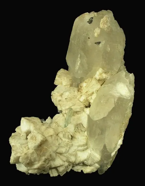 Beryl (Var: Aquamarine), Feldspar Group, Quartz image