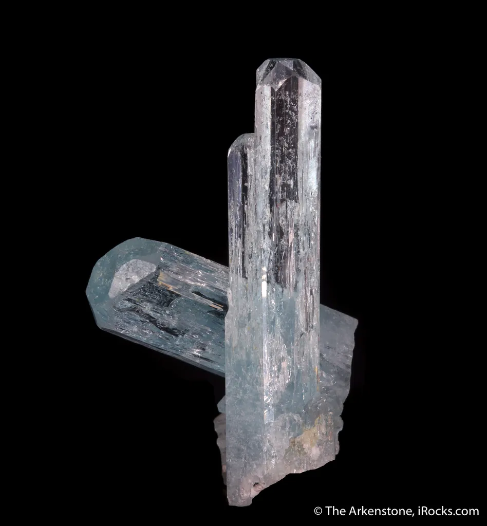 Beryl var. Aquamarine  (illustrated) image